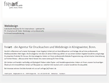 Tablet Screenshot of freiart.de